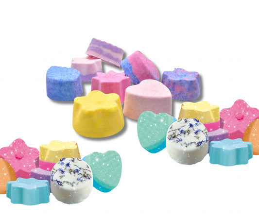 DIY vannas bumbu komplekts bērniem ar krāsainām sastāvdaļām un piederumiem