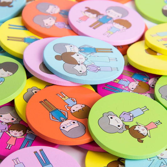 Koka diski bērniem detalizēts skats