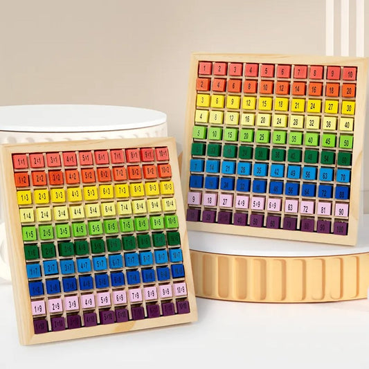 Koka Montessori reizināšanas tabula bērniem