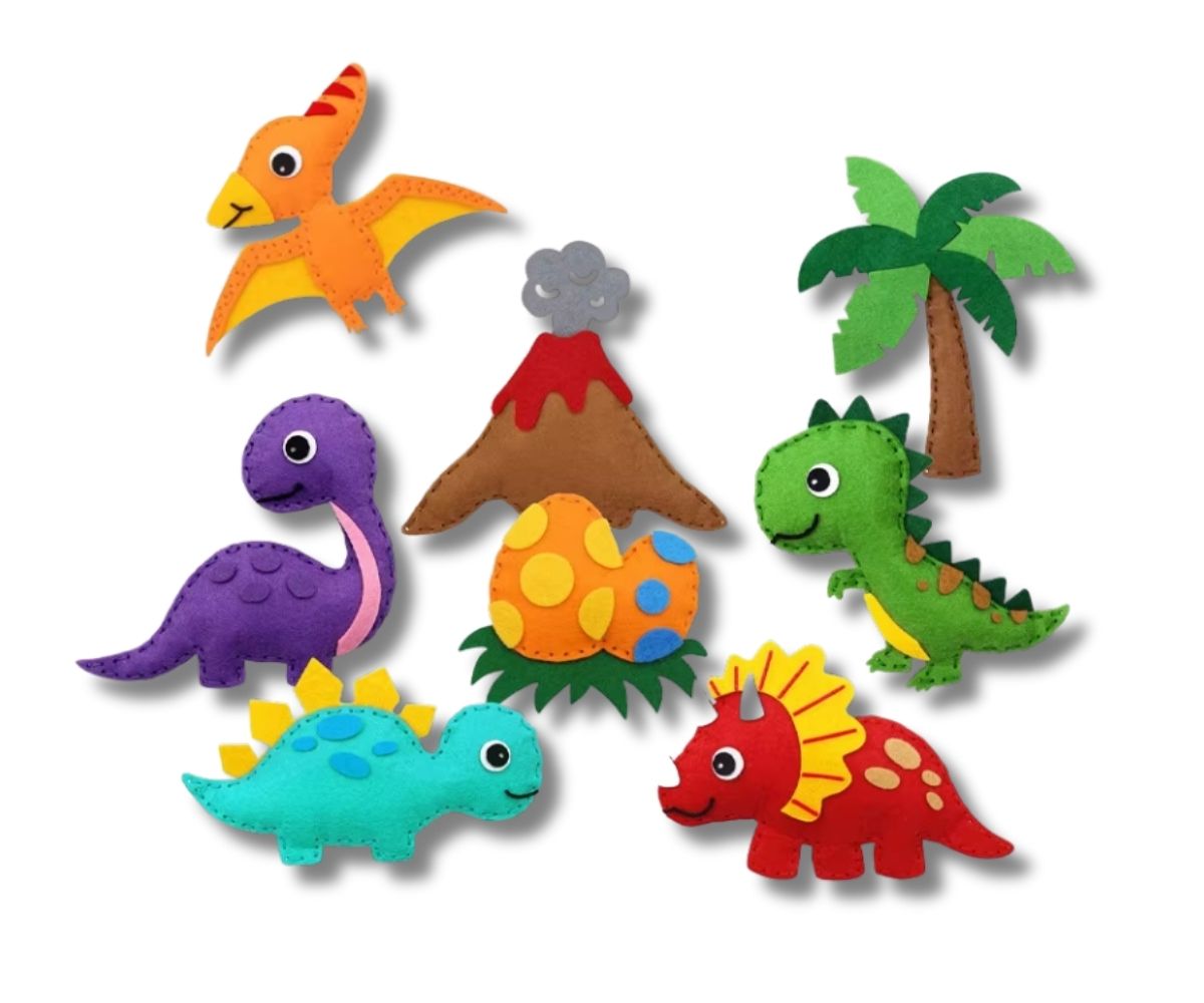 Sašūti dinozauri no radošās kastītes